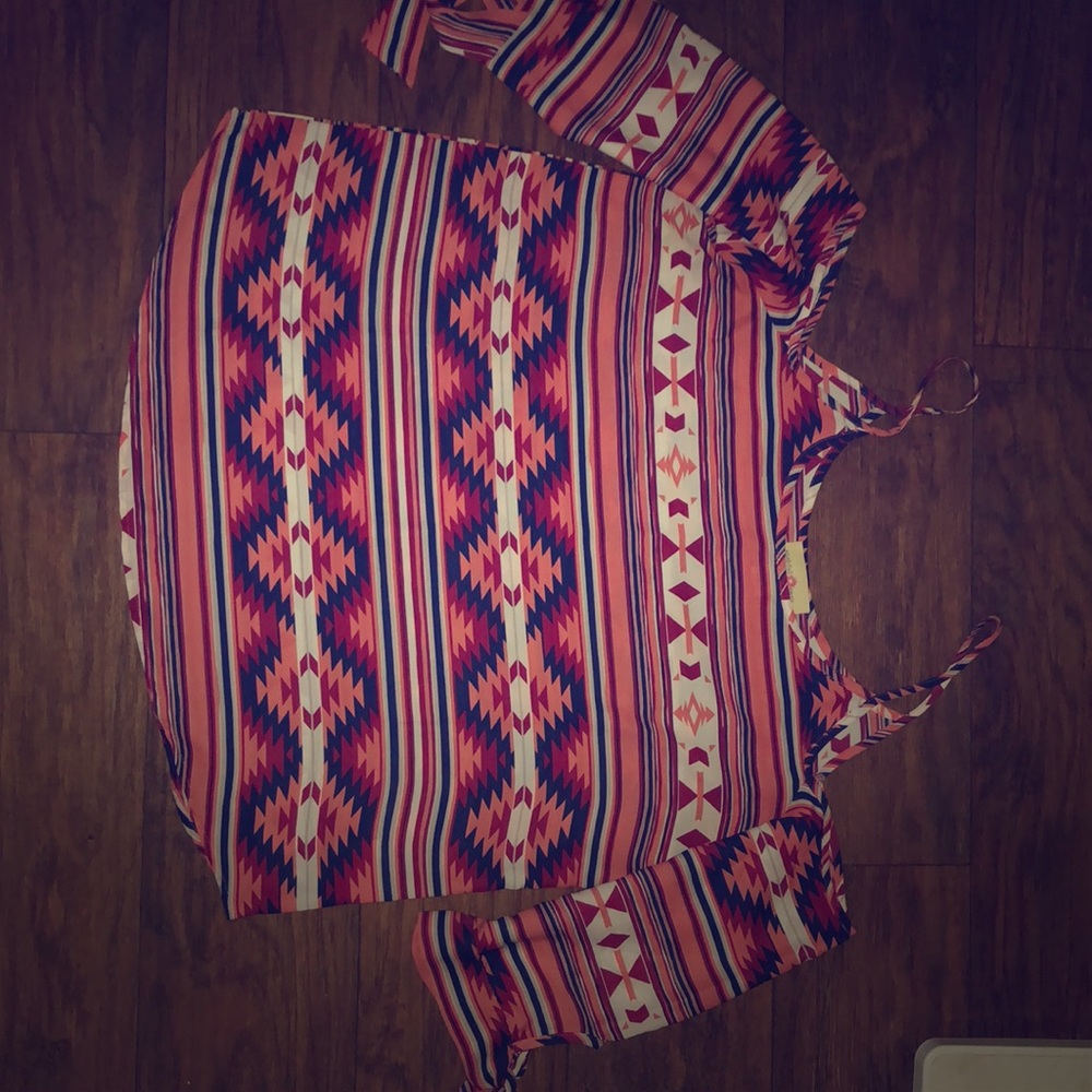 New without tags! Cold shoulder chiffon shirt